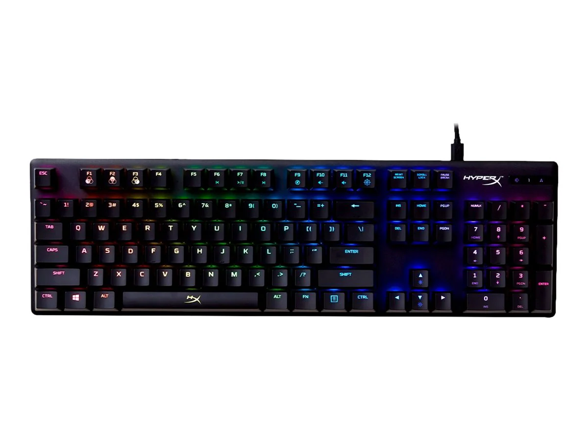 HyperX Alloy Origins Tastatur Mekanisk RGB/16.7 millioner farver Kabling USA