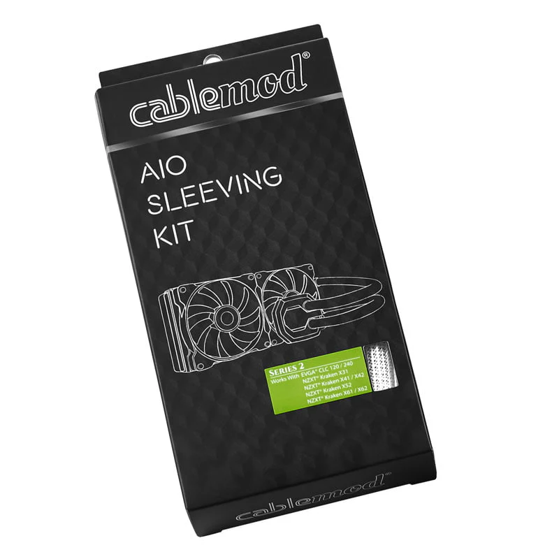 CableMod AIO Sleeving Kit Serie 2 EVGA CLC / NZXT Kraken – weiß