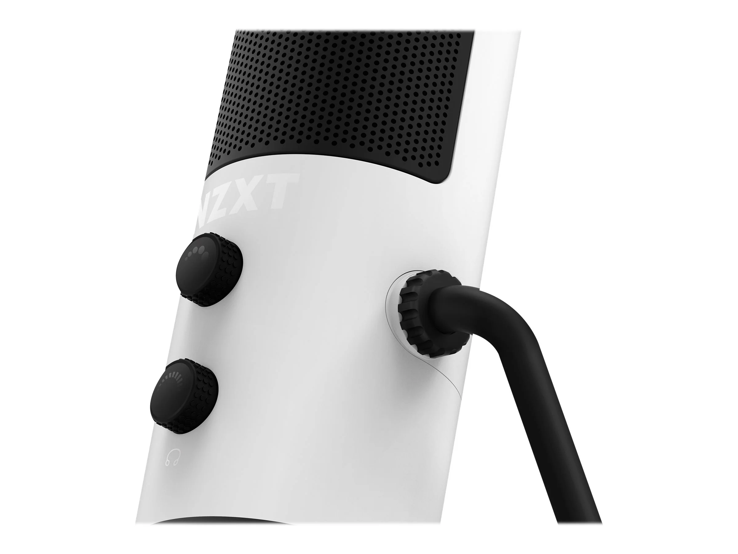 NZXT Kapselmikrofonkabel Niere Schwarz Weiß