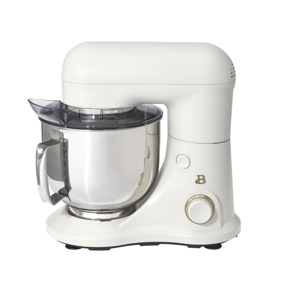 Beautiful 5.3 qt Stand Mixer, Lightweight & Powerful with Tilt-Head, White Icing by Drew Barrymore