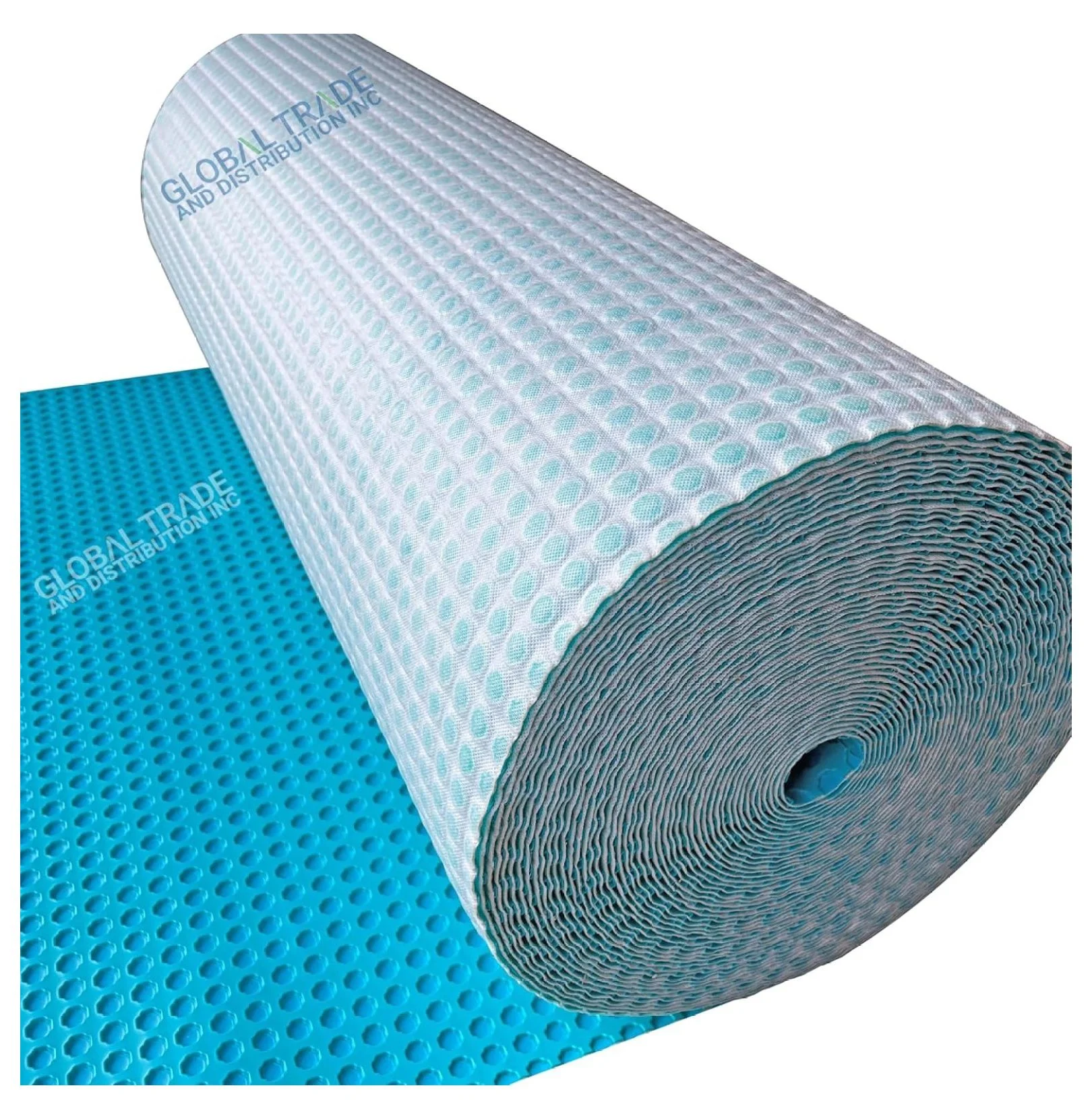 Uncoupling Waterproofing Membrane Roll, 54 Sq Ft (3.3 Ft x 16.4 Ft), 1/8'' Anti-Fracture Mat, Crack Isolation Flooring Underlayment for Bathroom Floor Tile, Subfloor
