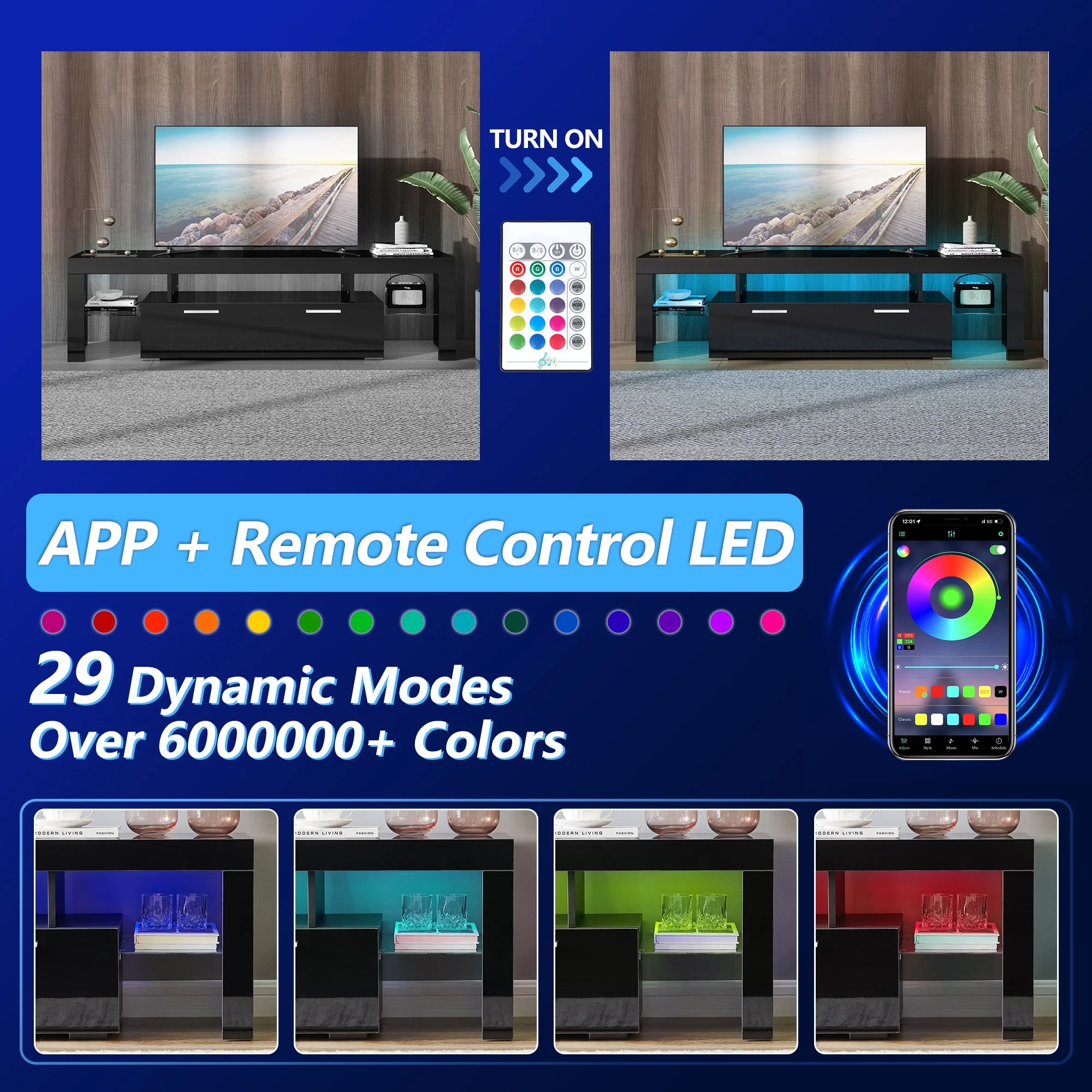 UHOMEPRO TV Stand for TV up to 70