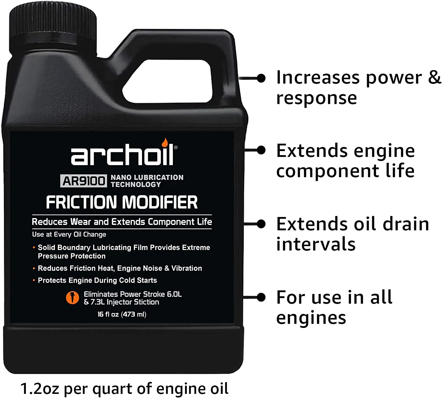 Archoil Ultimate Diesel Kit - AR9100 Friction Modifier (16oz) + AR6500 Diesel Treatment (40oz) + AR6400-D Diesel Fuel System Cleaner (12oz)