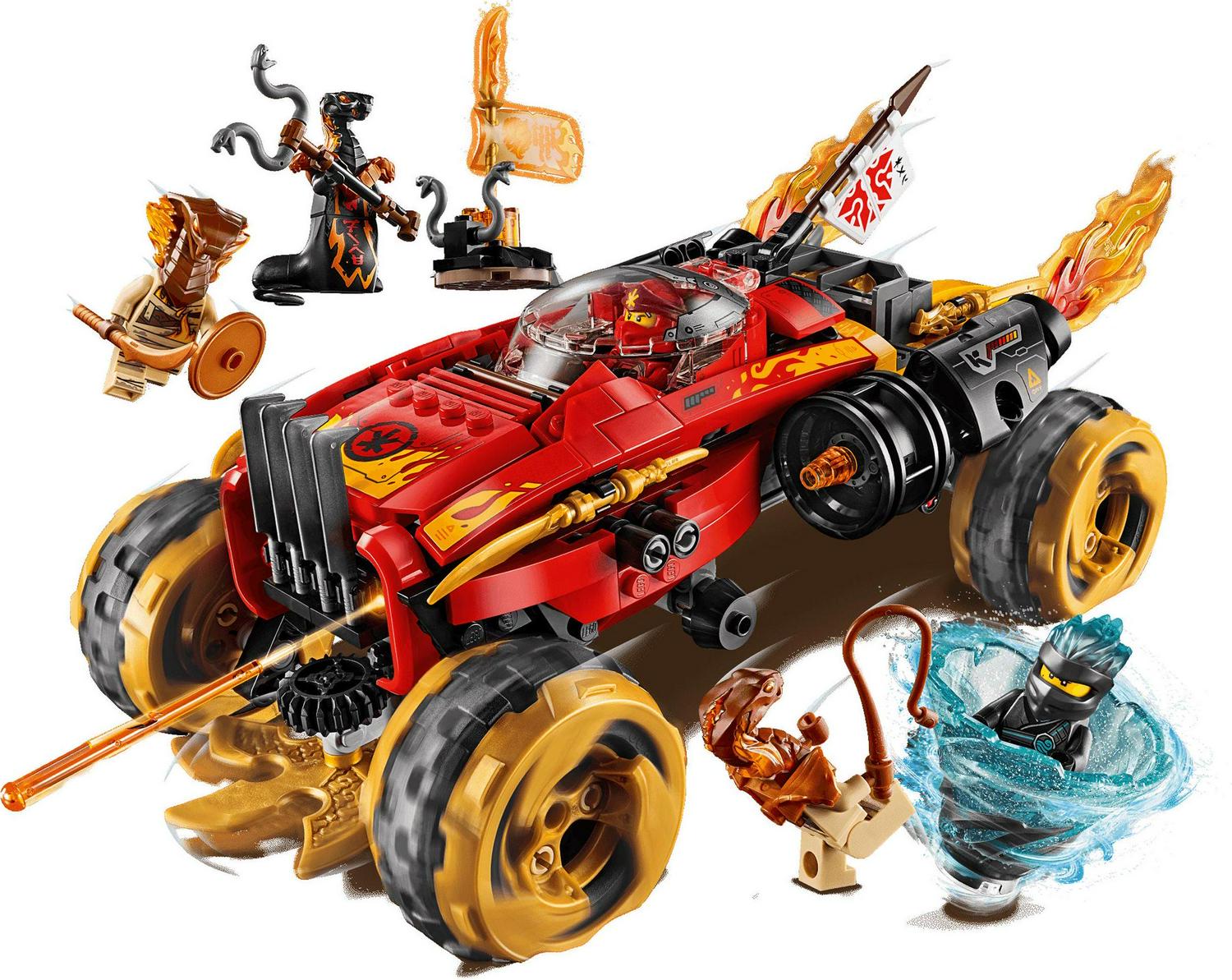 LEGO Ninjago Katana 4×4 70675 Ninja Toy Truck Building Kit (450 Pieces)