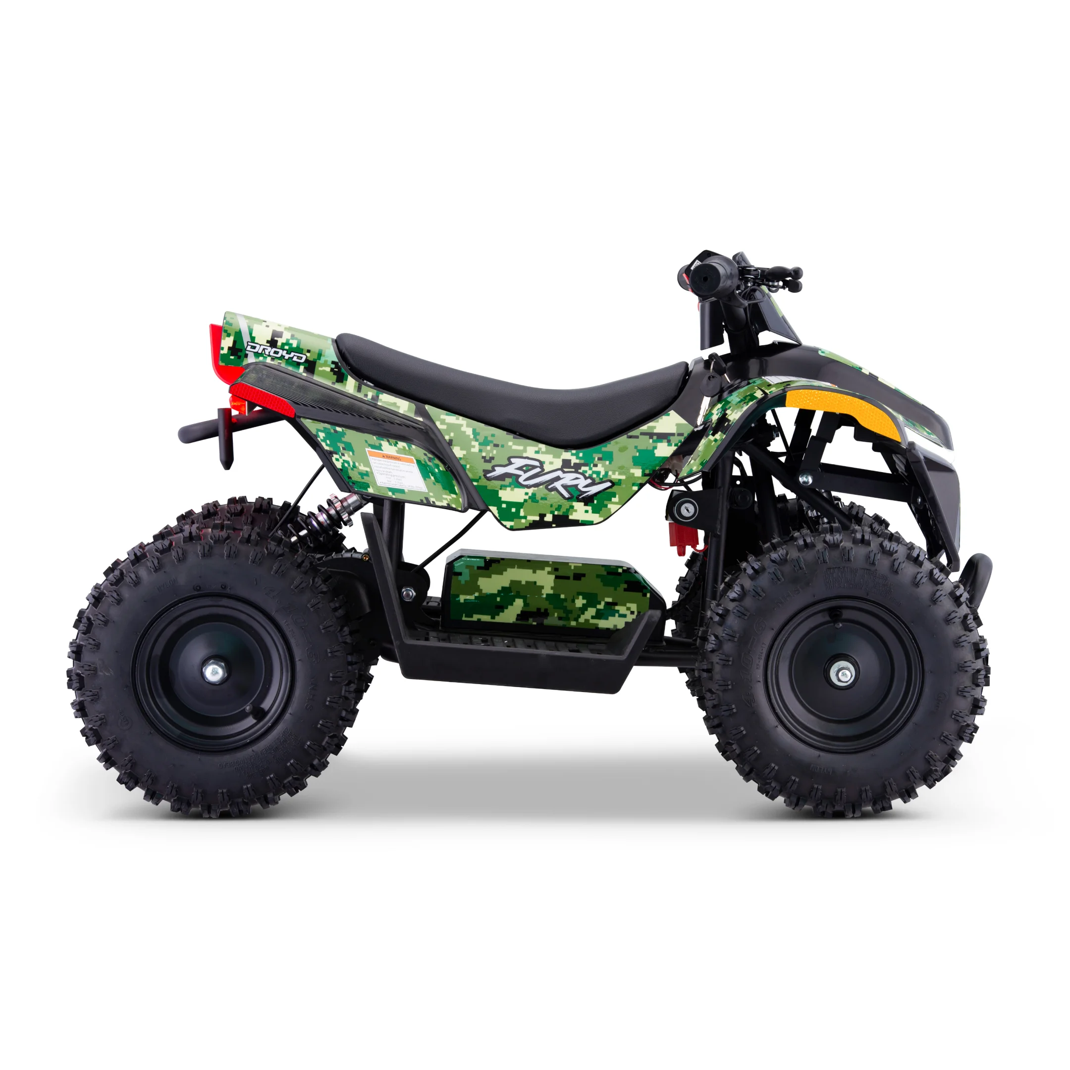 Droyd Fury Electric Youth ATV, 36V 500W Brushless Motor, Dual Suspension, Max Speed 15 mph, Offroad