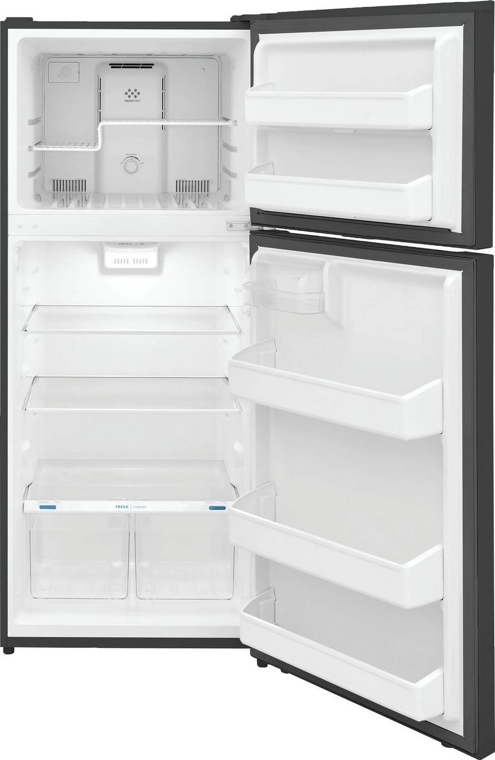 Frigidaire 17.6 Cu. Ft. Top-Freezer Refrigerator, Brushed Steel