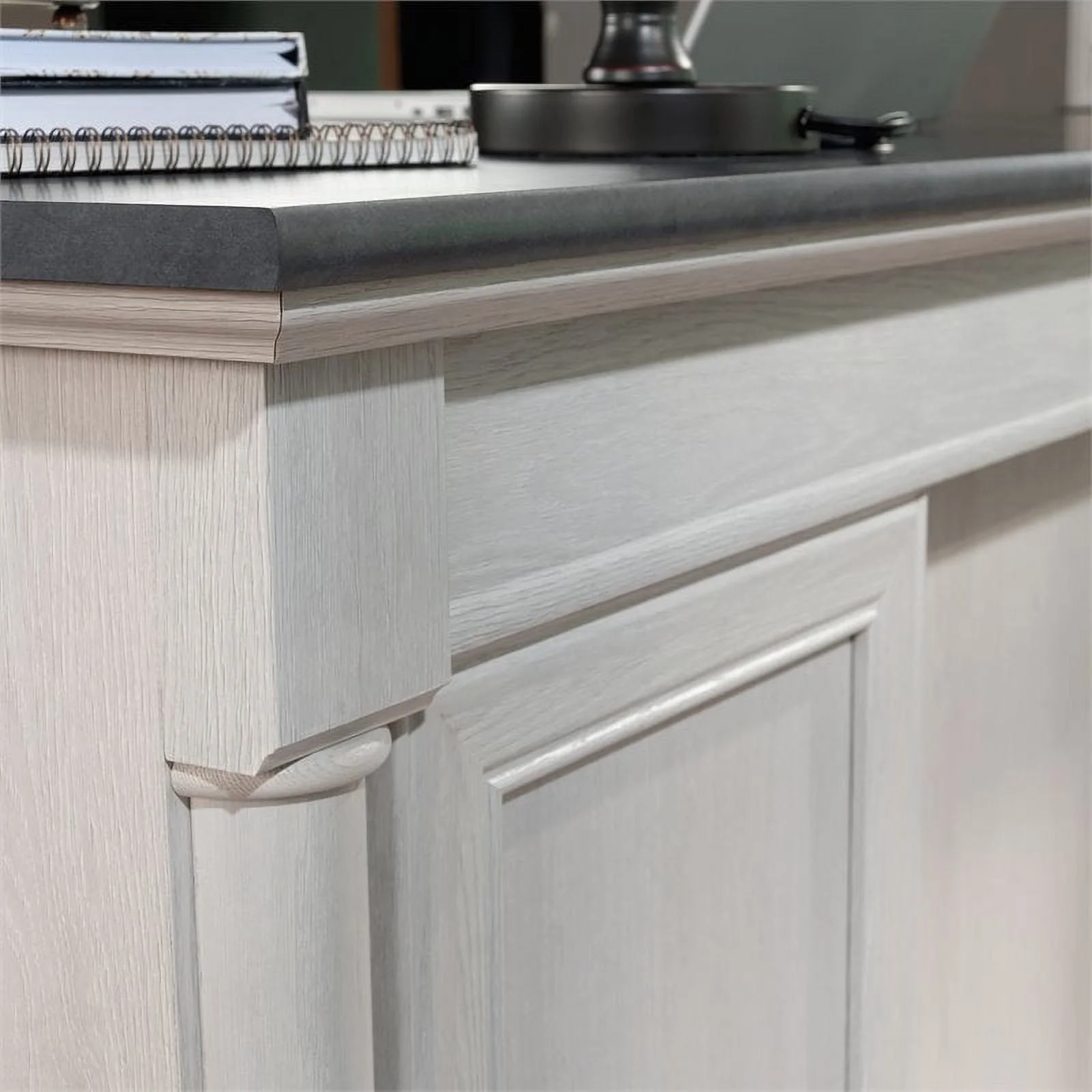 Sauder Palladia Executive Home Office Desk, Glacier Oak Finish