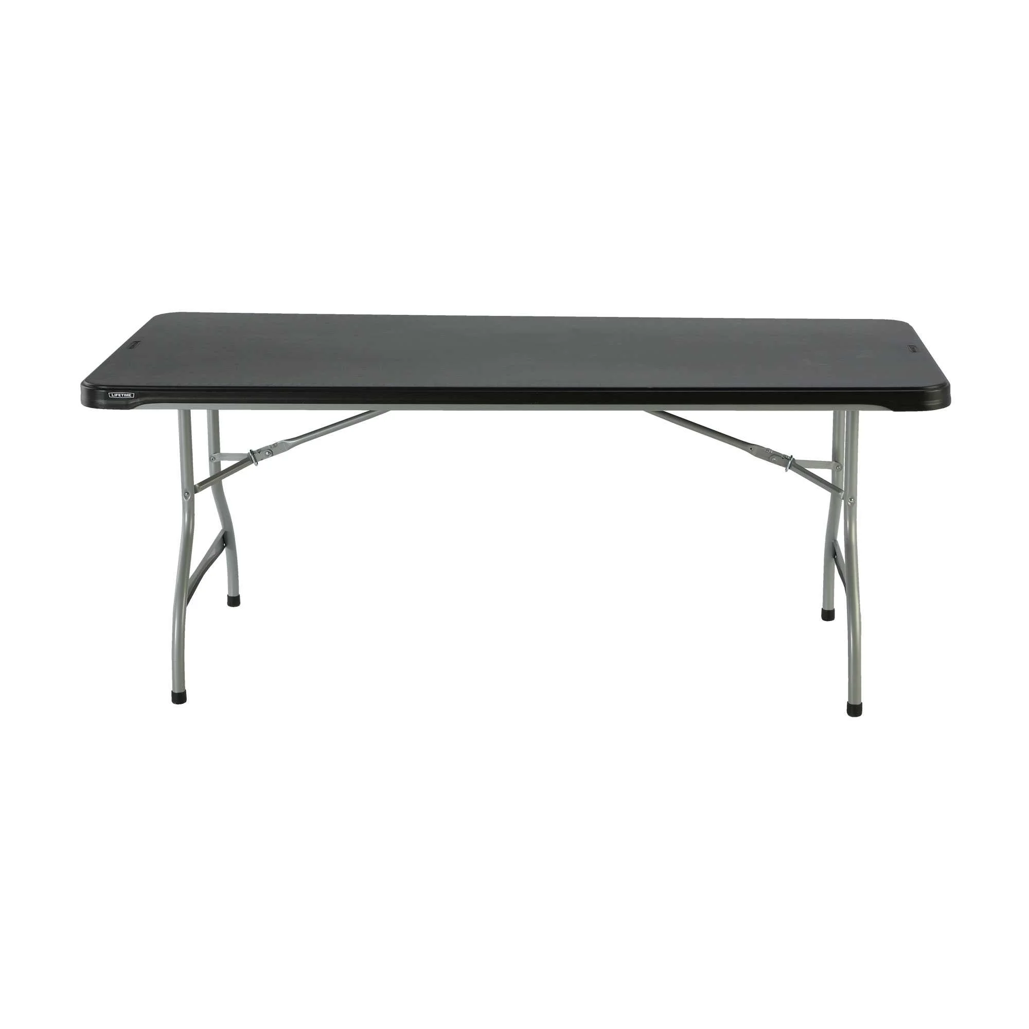 Lifetime 6 Foot Rectangle Folding Table, Indoor/Outdoor Commercial Grade, Black (280350)
