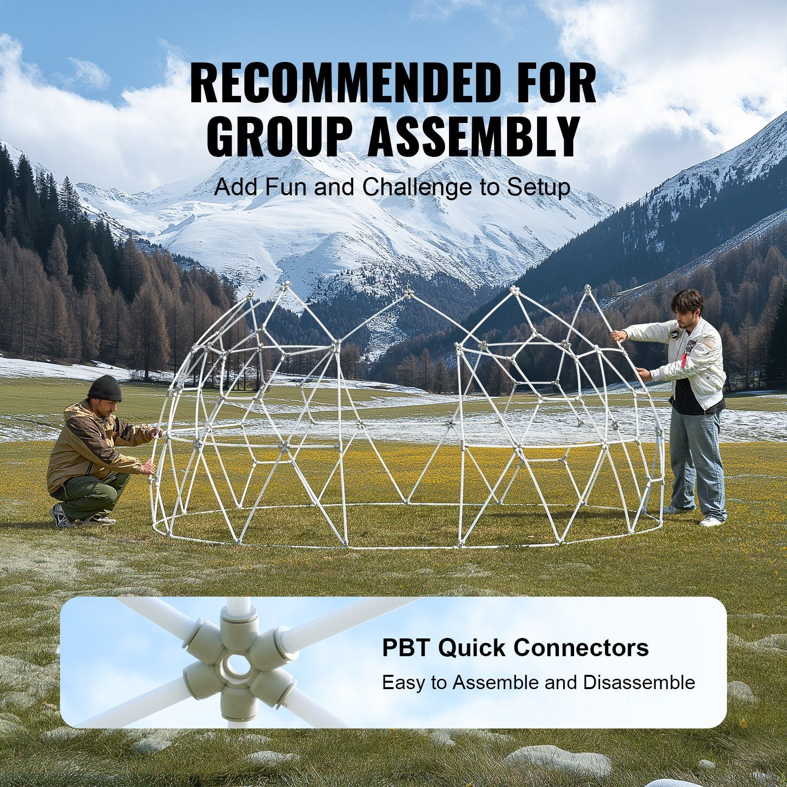 Outdoor Bubble Dome Tent 9.5FT - Transparent Window Camping Shelter for Stargazing & Backyard