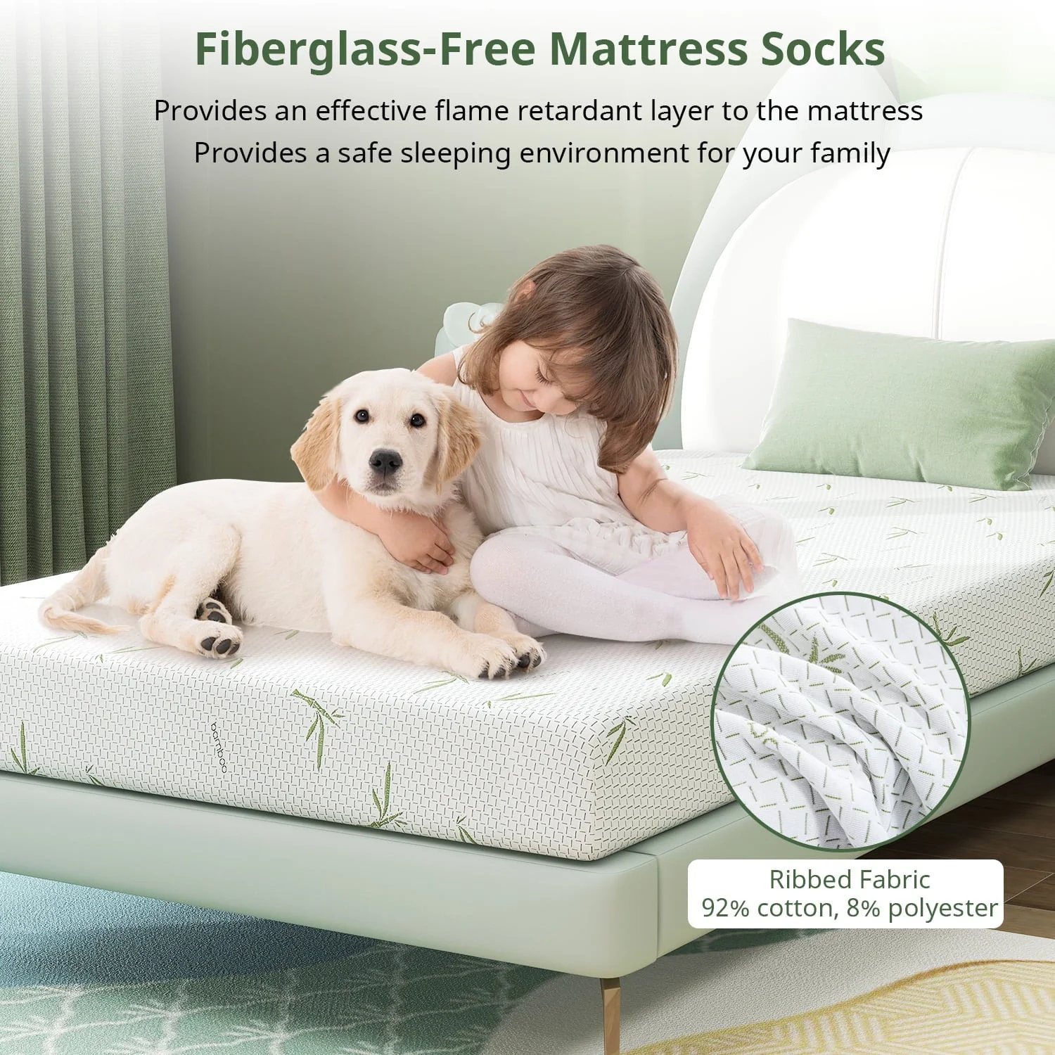 Twin Mattress, 6 inch Memory Foam Mattress Bed in a Box, with Green Tea Cooling Gel, Made in USA, Child