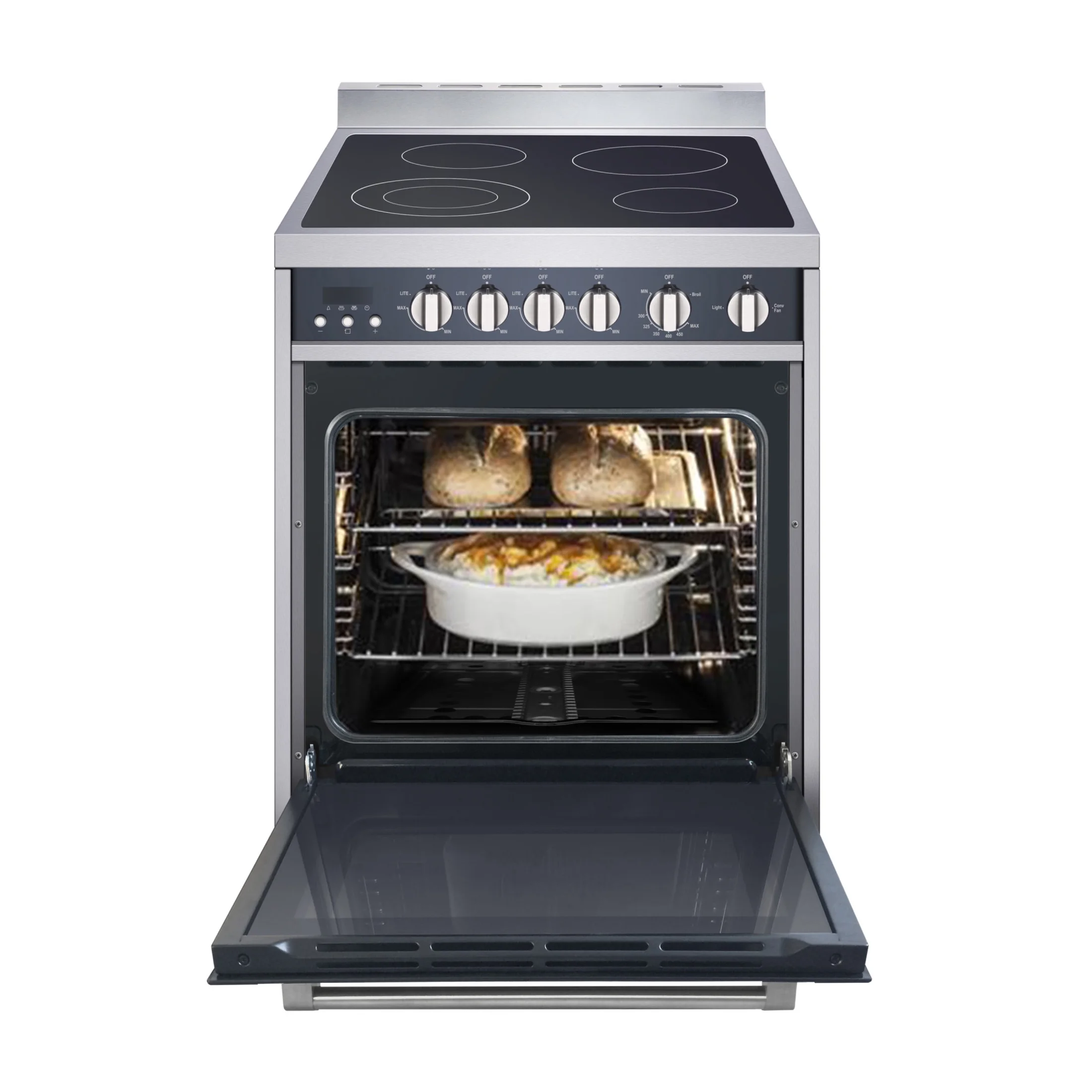 Magic Chef 2.2 cu. ft. Electric Range with Convection in Stainless Steel in Stainless Steel