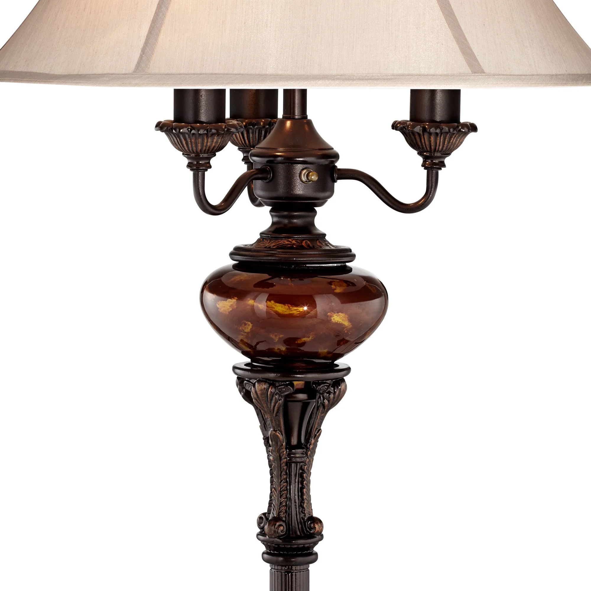 Barnes and Ivy Traditional Floor Lamp 4-Light 63