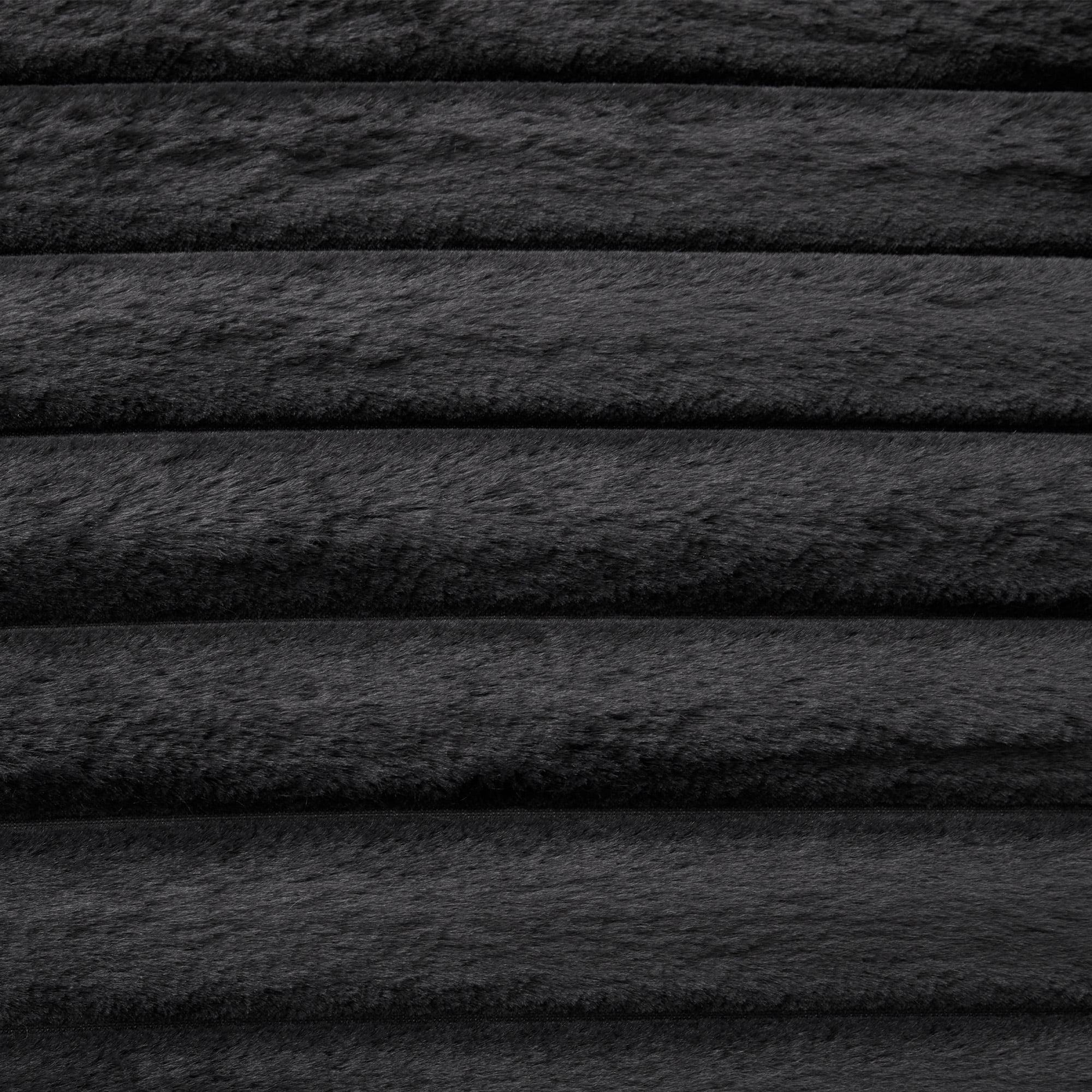 Oversized Double Chaise Lounge, Faux Fur Upholstered Deep Seat Sofa with 2 Pillows, 2 Cupholders, and Dual USB Ports